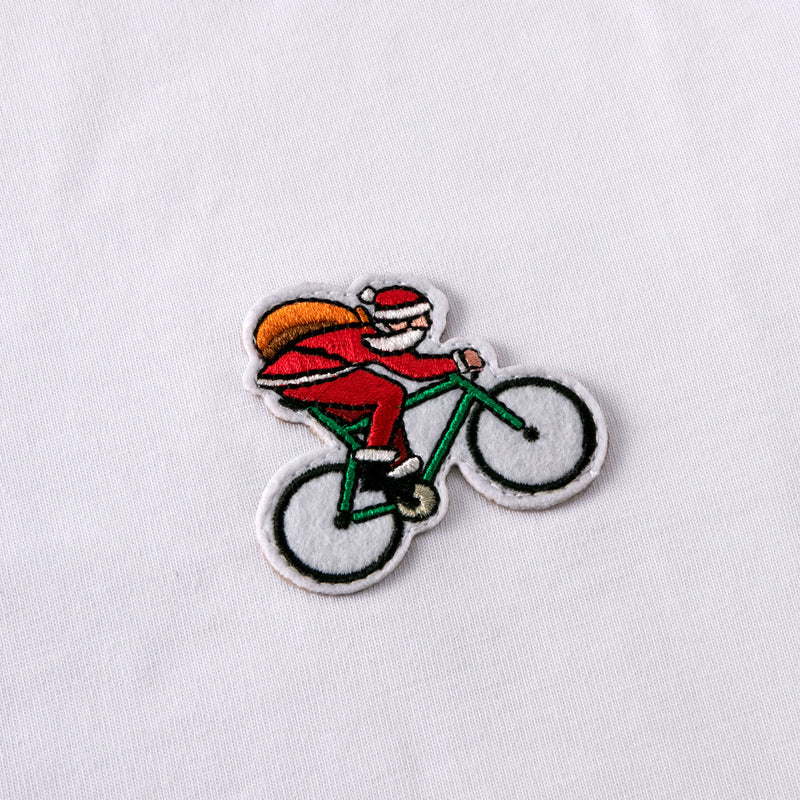 Santa Biker T-shirt in white male