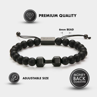 Bracciale Black Gym Beaded