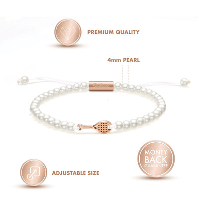 Pearl Rose Tennis Bracelet