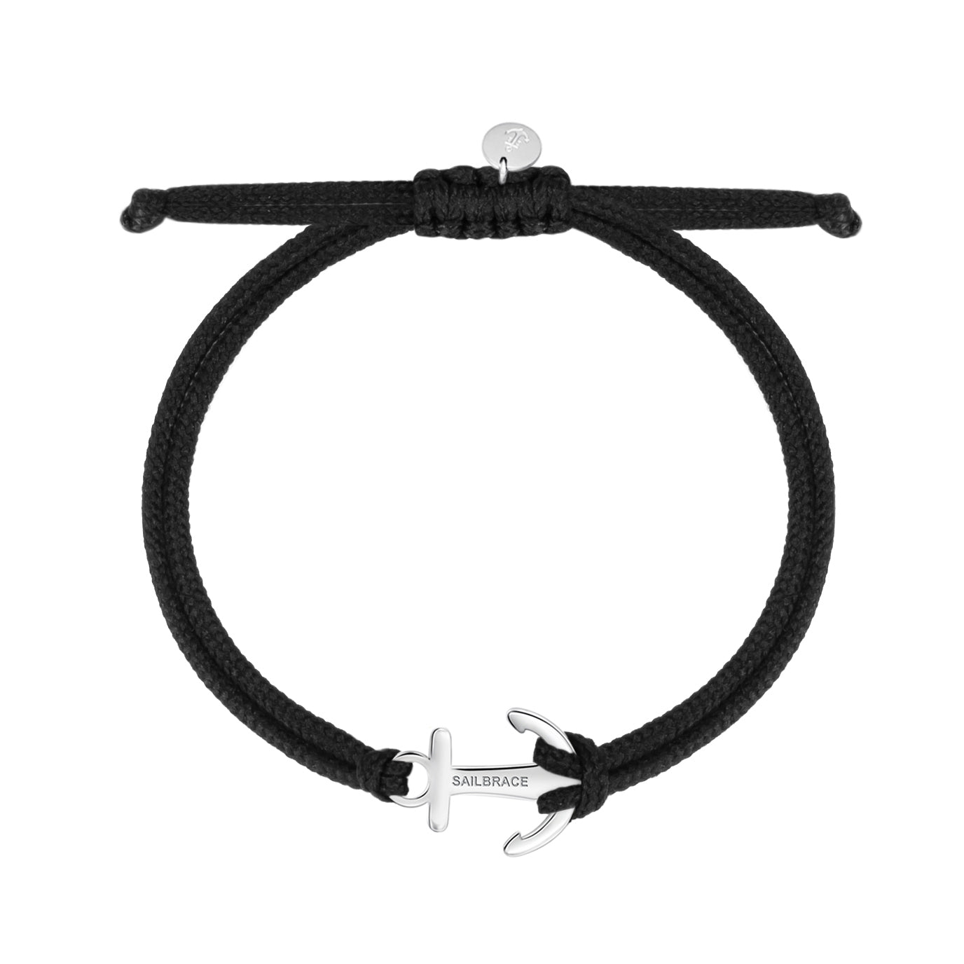 Black Faux Leather Strap Wrap Anchor Bracelet | In stock! | Tailor Toki